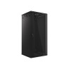 19" RACKOVÁ SKŘÍŇ PRO MONTÁŽ NA STĚNU 27U/600X600 (FLAT PACK) ČERNÁ  V2