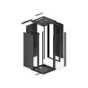 19" RACKOVÁ SKŘÍŇ PRO MONTÁŽ NA STĚNU 27U/600X600 (FLAT PACK) ČERNÁ  V2