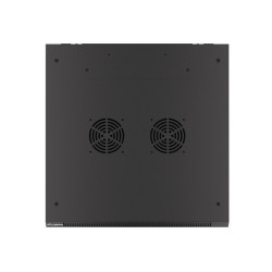 19" RACKOVÁ SKŘÍŇ PRO MONTÁŽ NA STĚNU 27U/600X600 (FLAT PACK) ČERNÁ  V2