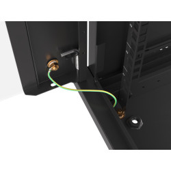 19" RACKOVÁ SKŘÍŇ PRO MONTÁŽ NA STĚNU 27U/600X600 (FLAT PACK) ČERNÁ  V2