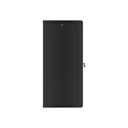 19" RACKOVÁ SKŘÍŇ PRO MONTÁŽ NA STĚNU 27U/600X600 (FLAT PACK) ČERNÁ  V2