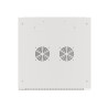 RACKOVÁ SKŘÍŇ 19" NÁSTĚNNÁ 27U/600X600 (FLAT PACK) S PROSKLENÝMI DVEŘMI ŠEDÁ  V2