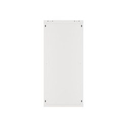 RACKOVÁ SKŘÍŇ 19" NÁSTĚNNÁ 27U/600X600 (FLAT PACK) S PROSKLENÝMI DVEŘMI ŠEDÁ  V2