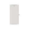 RACKOVÁ SKŘÍŇ 19" NÁSTĚNNÁ 27U/600X600 (FLAT PACK) S PROSKLENÝMI DVEŘMI ŠEDÁ  V2