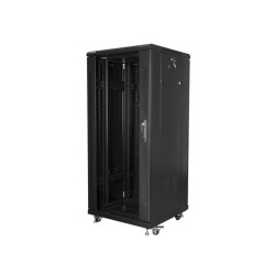 RACKOVÁ SKŘÍŇ 19" VOLNĚ STOJÍCÍ 27U/600X600 (FLAT PACK) ČERNÁ