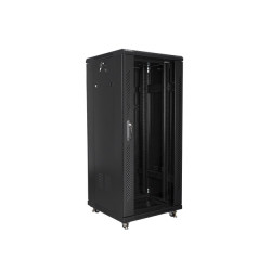 RACKOVÁ SKŘÍŇ 19" VOLNĚ STOJÍCÍ 27U/600X600 (FLAT PACK) ČERNÁ