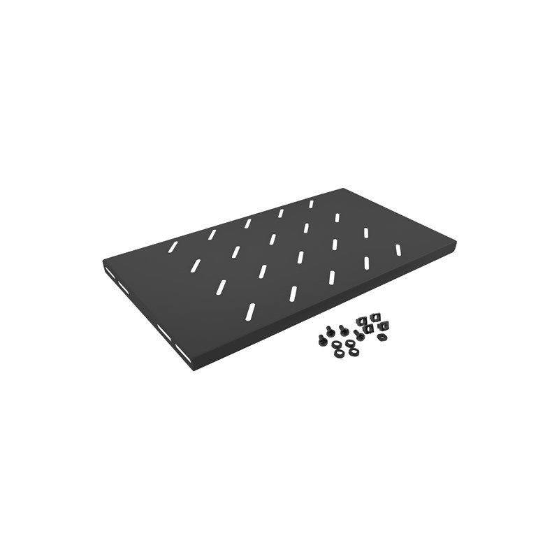 19" PEVNÁ POLICE 1U/486X270MM MAX. NOSNOST DO 120 KG ČERNÁ 19" PEVNÁ POLICE 1U/486X270MM MAX. NOSNOST DO 120 KG ČERNÁ
