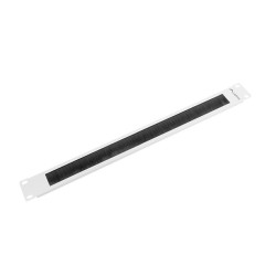19" KARTÁČOVÝ PANEL 1U ŠEDÝ  AK-1101-S