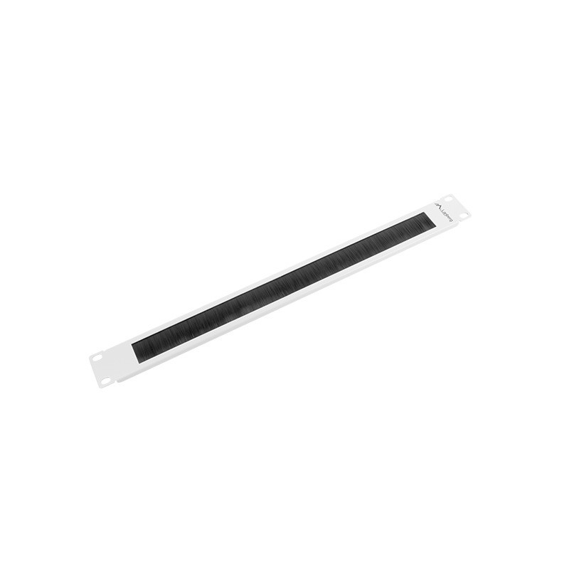 19" KARTÁČOVÝ PANEL 1U ŠEDÝ  AK-1101-S