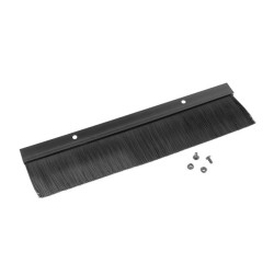 19" PANEL S KARTÁČEM PRO VSTUP KABELŮ ČERNÝ  AK-1102-B