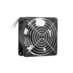 VENTILÁTOR PRO 10" A 19" RACKOVOU SKŘÍŇ  230V 120X120X38MM ČERNÝ