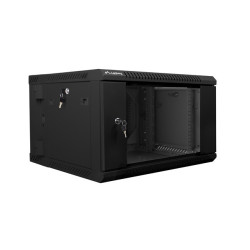 RACKOVÁ SKŘÍŇ 19" DVOUDÍLNÁ NÁSTĚNNÁ 6U/600X600 (FLAT PACK) ČERNÁ