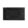 RACKOVÁ SKŘÍŇ 19" DVOUDÍLNÁ NÁSTĚNNÁ 6U/600X600 (FLAT PACK) ČERNÁ