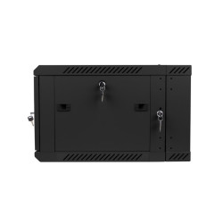 RACKOVÁ SKŘÍŇ 19" DVOUDÍLNÁ NÁSTĚNNÁ 6U/600X600 (FLAT PACK) ČERNÁ