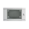 RACKOVÁ SKŘÍŇ 19" DVOUDÍLNÁ NÁSTĚNNÁ 6U/600X600 (FLAT PACK) ŠEDÁ