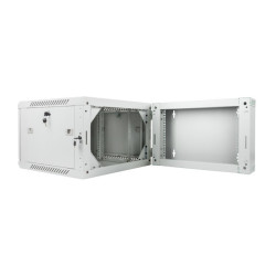 RACKOVÁ SKŘÍŇ 19" DVOUDÍLNÁ NÁSTĚNNÁ 6U/600X600 (FLAT PACK) ŠEDÁ
