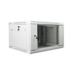 RACKOVÁ SKŘÍŇ 19" DVOUDÍLNÁ NÁSTĚNNÁ 6U/600X600 (FLAT PACK) ŠEDÁ
