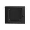 RACKOVÁ SKŘÍŇ 19" DVOUDÍLNÁ NÁSTĚNNÁ 9U/600X600 (FLAT PACK) ČERNÁ