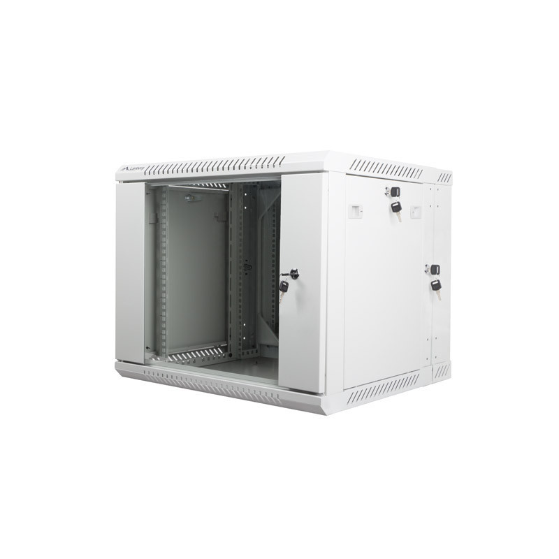 RACKOVÁ SKŘÍŇ 19" DVOUDÍLNÁ NÁSTĚNNÁ 9U/600X600 (FLAT PACK) ŠEDÁ