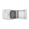RACKOVÁ SKŘÍŇ 19" DVOUDÍLNÁ NÁSTĚNNÁ 9U/600X600 (FLAT PACK) ŠEDÁ