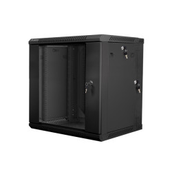 RACKOVÁ SKŘÍŇ 19" DVOUDÍLNÁ NÁSTĚNNÁ 12U/600X600 (FLAT PACK) ČERNÁ
