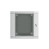 RACKOVÁ SKŘÍŇ 19" DVOUDÍLNÁ NÁSTĚNNÁ 12U/600X600 (FLAT PACK) ŠEDÁ