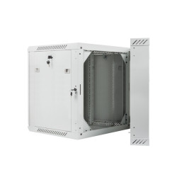 RACKOVÁ SKŘÍŇ 19" DVOUDÍLNÁ NÁSTĚNNÁ 12U/600X600 (FLAT PACK) ŠEDÁ