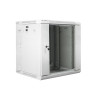 RACKOVÁ SKŘÍŇ 19" DVOUDÍLNÁ NÁSTĚNNÁ 12U/600X600 (FLAT PACK) ŠEDÁ