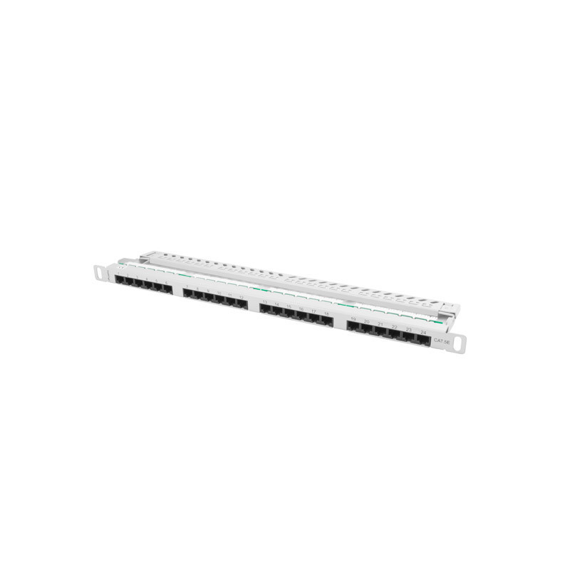 PATCH PANEL 24 PORTŮ 0,5U 19" CAT.5E UTP ŠEDÝ PATCH PANEL 24 PORTŮ 0,5U 19" CAT.5E UTP ŠEDÝ