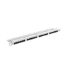 PATCH PANEL 24 PORTŮ 0,5U 19" CAT.5E UTP ŠEDÝ