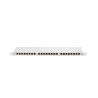 PATCH PANEL 24 PORTŮ 0,5U 19" CAT.6 FTP STÍNĚNÝ ŠEDÝ