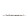 PATCH PANEL 24 PORTŮ 0,5U 19" CAT.6 FTP STÍNĚNÝ ŠEDÝ