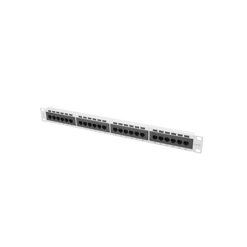 PATCH PANEL 24 PORTŮ 1U 19" CAT.5E UTP ŠEDÝ PATCH PANEL 24 PORTŮ 1U 19" CAT.5E UTP ŠEDÝ