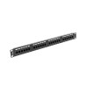 PATCH PANEL 24 PORTŮ 1U 19" CAT.6 UTP ČERNÝ