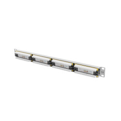 PATCH PANEL 24 PORTŮ 1U 19" CAT.6 UTP ŠEDÝ