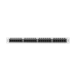 PATCH PANEL 24 PORTŮ 1U 19" CAT.6 UTP ŠEDÝ