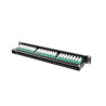 PATCH PANEL 48 PORTŮ 1U 19" CAT.5E UTP ČERNÝ