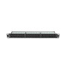 PATCH PANEL 48 PORTŮ 1U 19" CAT.5E UTP ČERNÝ