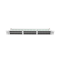 PATCH PANEL 48 PORTŮ 1U 19" CAT.5E UTP ŠEDÝ