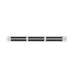 PATCH PANEL 48 PORTŮ 1U 19" CAT.5E UTP ŠEDÝ