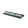 PATCH PANEL 48 PORTŮ 1U 19" CAT.6 UTP ČERNÝ