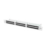 PATCH PANEL 48 PORTŮ 1U 19" CAT.6 UTP ŠEDÝ