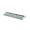 PATCH PANEL 48 PORTŮ 1U 19" CAT.6 UTP ŠEDÝ