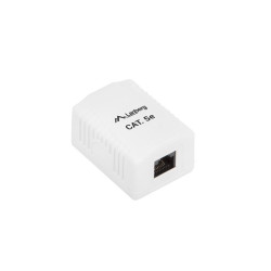 KRABICE PRO POVRCHOVOU MONTÁŽ CAT.5E UTP NESTÍNĚNÁ 1X RJ45 BÍLÁ