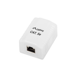 KRABICE PRO POVRCHOVOU MONTÁŽ CAT.5E FTP STÍNĚNÁ 1X RJ45 BÍLÁ