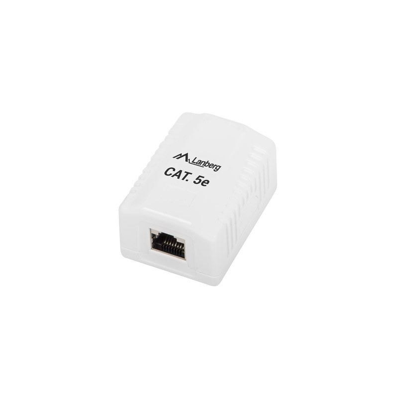 KRABICE PRO POVRCHOVOU MONTÁŽ CAT.5E FTP STÍNĚNÁ 1X RJ45 BÍLÁ KRABICE PRO POVRCHOVOU MONTÁŽ CAT.5E FTP STÍNĚNÁ 1X RJ45 BÍLÁ