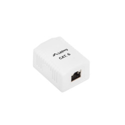 KRABICE PRO POVRCHOVOU MONTÁŽ CAT.6 FTP STÍNĚNÁ 1X RJ45 BÍLÁ