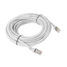 PATCHCORD CAT.5E UTP 10M ŠEDÝ