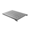 19" PEVNÁ POLICE 1U/483X700MM MAX. NOSNOST DO 15 KG ČERNÁ