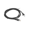 PATCHCORD CAT.5E UTP 1,5 M ČERNÝ